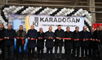 Sanayide Yeni Dönem! Prefabrik Beton Elemanları Fabrikası Törenle Hizmete Girdi