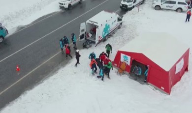 Gündüzbey'de Çığ Alarmı: 86 Personel Sahaya İndi