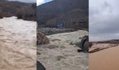 Malatya'da Kuruma Noktasına Gelen Dere Ve Çaylar Yeniden Coştu