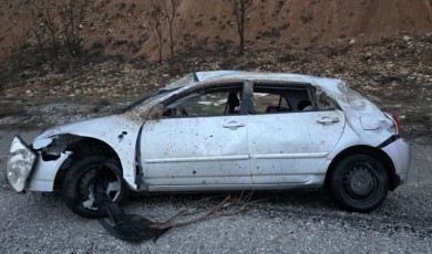 Malatya Yolunda Takla Atan Otomobilde Can Pazarı Yaşandı