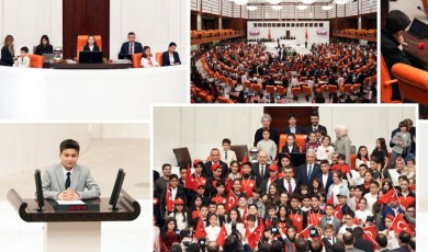 Gazi Meclis'te Koltuk Çocukların Oldu! Tarihi Oturumu İnci Yıldız Şentürk Yönetti