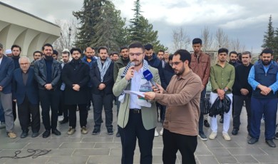 İnönü Üniversitesi Öğrencilerinden Gazze İçin Güçlü Dayanışma Mesajı Geldi
