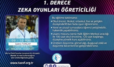 Akıl ve Zeka Oyunları Federasyonu Yeşilyurt’ta Yeni Uzmanlar Yetiştirmek İçin Düğmeye Bastı