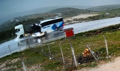 Feci Kazanın Görüntüleri Ortaya Çıktı: Otobüs Böyle Savruldu