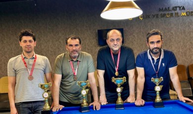 Malatya'da İlk Kez Düzenlenen Artistik Bilardo Turnuvası Sona Erdi