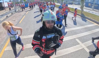 Malatyalı İtfaiyeci Tam Koruyucu Ekipmanlarıyla Maratonda Koşarak Ezber Bozdu