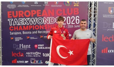 Cevat Çobanlı Ortaokulu Spor Kulübü Sporcusu Yakup Bayındır Bosna Hersek'te Altın Madalya Kazandı