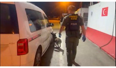 Narkotik Dedektör Köpeğinin Aracın Ön Kısmına Tepki Vermesi Zehir Tacirlerinin Oyununu Bozdu