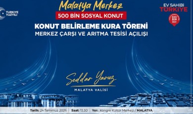 Vali Seddar Yavuz Tüm Malatyalıları Açılışa Davet Etti