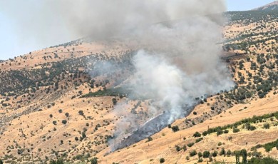 Aktarla Mahallesi’nde Alevlerle Mücadele!.. Araç ve İş Makineleri Sevk Edildi