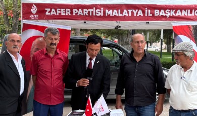 Malatya'da Zafer Partisi Çerçeve Yasaya Karşı Bildiri Dağıttı