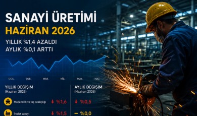 Sanayi Üretiminde Aylık Sınırlı Artışa Rağmen Yıllık Gerileme Devam Etti