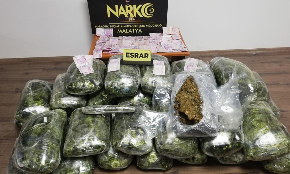 110 kilo esrar ele geçirildi