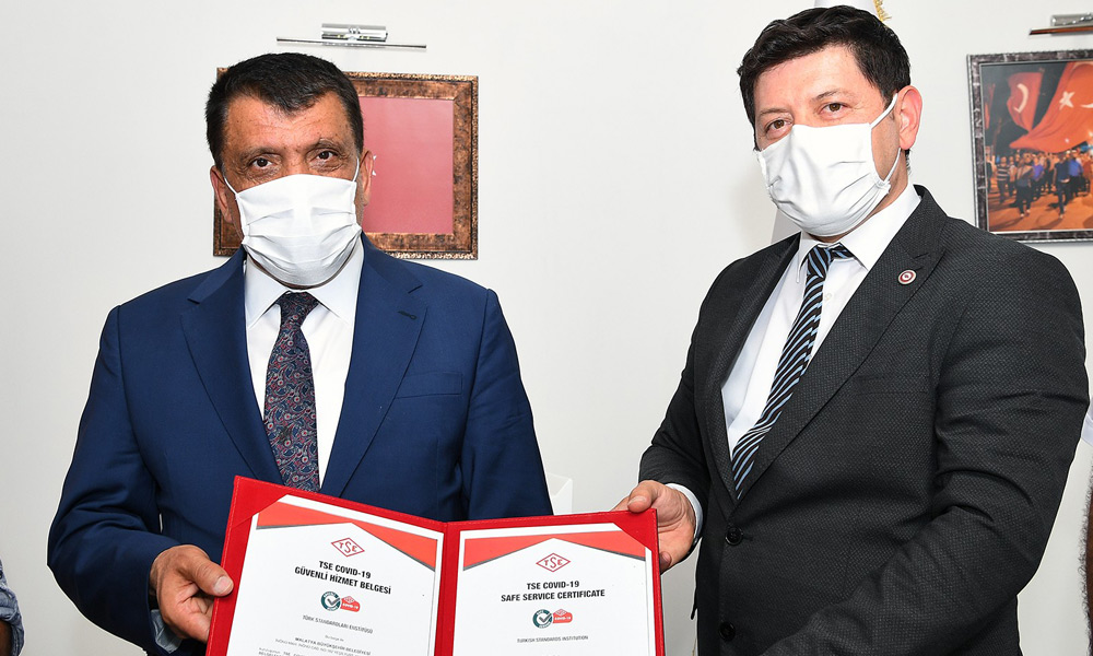İlk güvenli hizmet belgesi Malatya'nın!