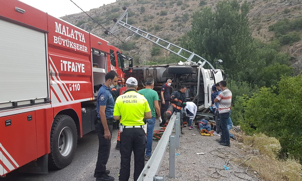 Adıyaman yolunda kaza!