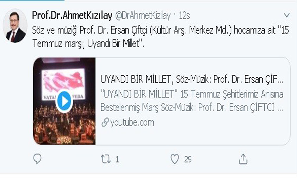 '15 Temmuz Marşı; Uyandı Bir Millet”