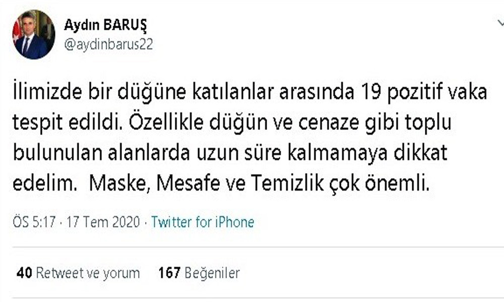 Düğünde Covid-19 faciası!