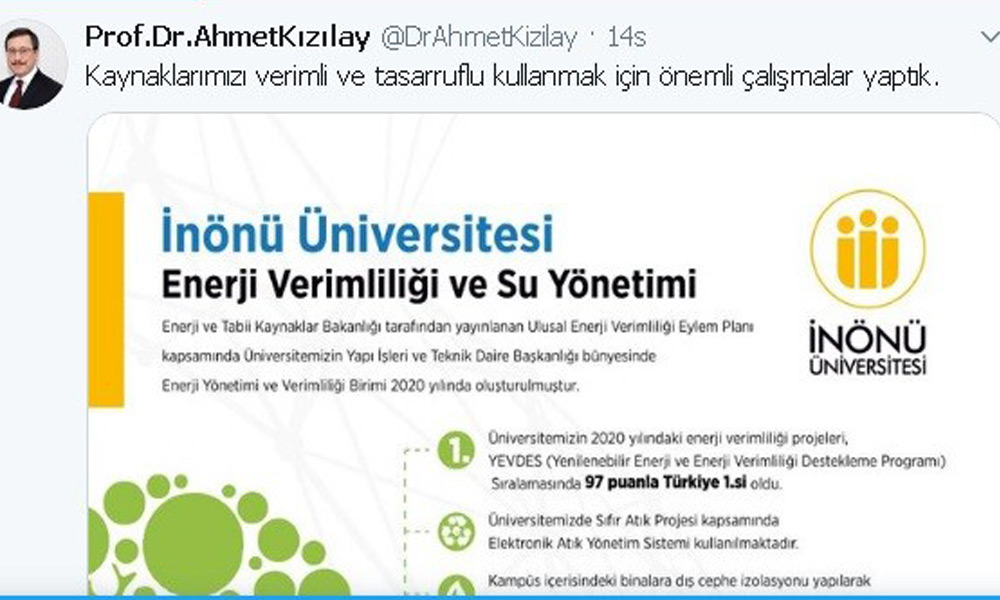 Kızılay: İÜ enerji verimliliğinde Türkiye 1’ncisi