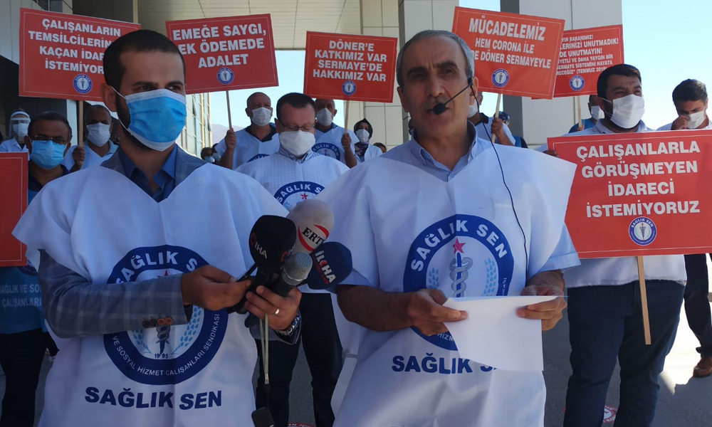 Sağlık çalışanları hesabı belli tek maaş istiyor!
