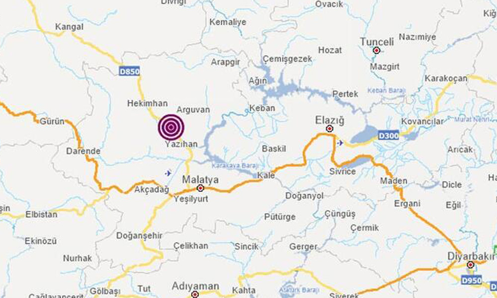 Malatya depremle sarsıldı!