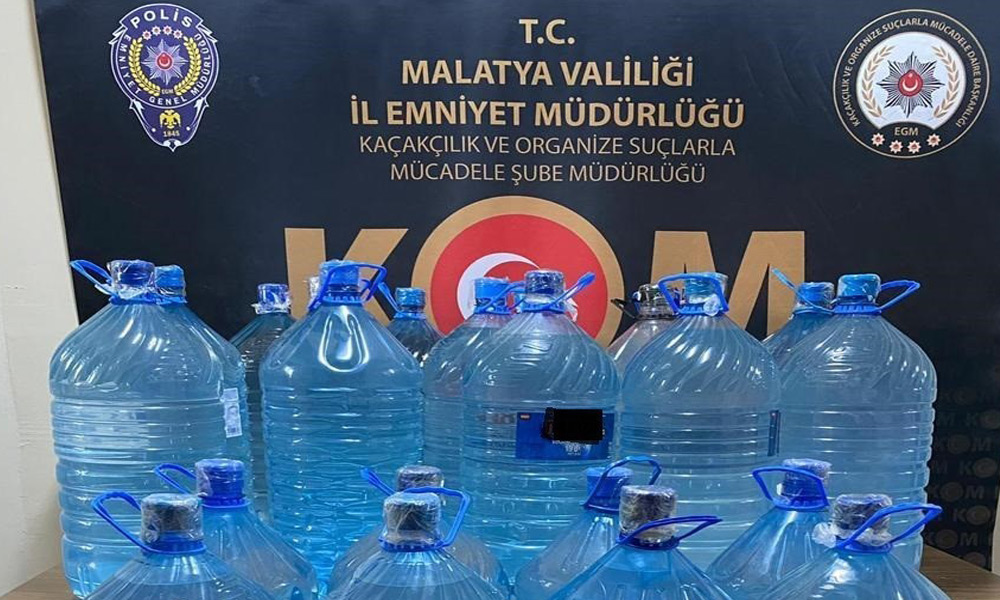 Sahte rakı ele geçirildi