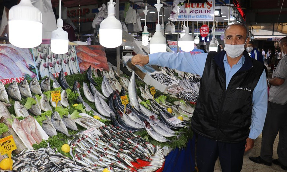 Balık pazarında 'korona' sessizliği!