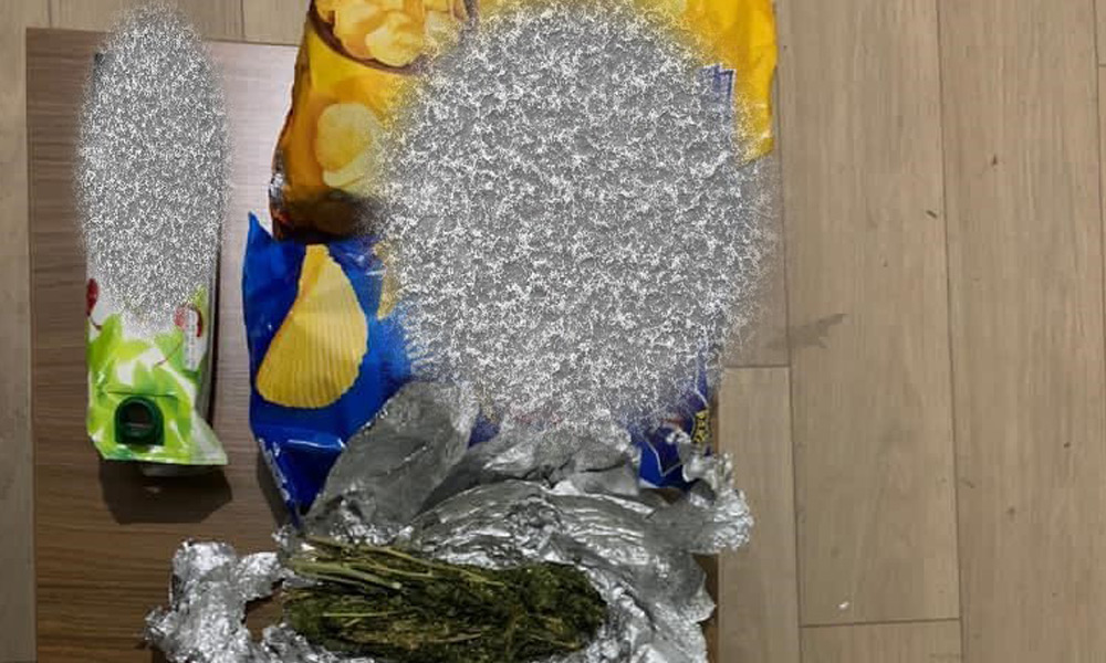 Cips paketinde esrar!