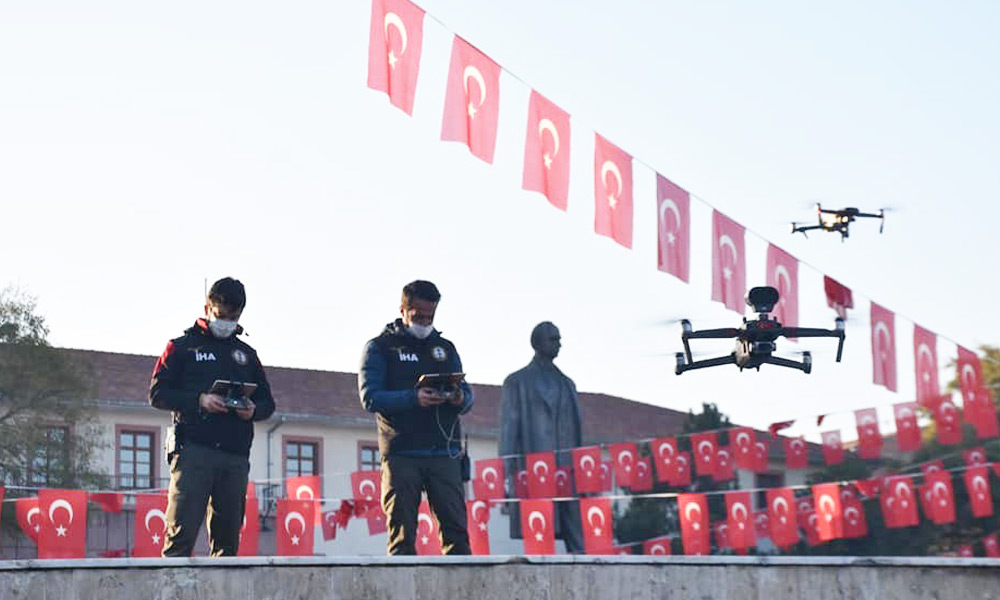 Droneli denetim yapıldı