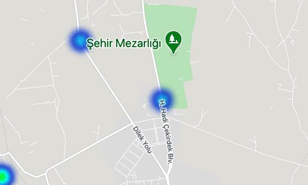 Bu haritaya göre en risksiz bölge mezarlıklar!