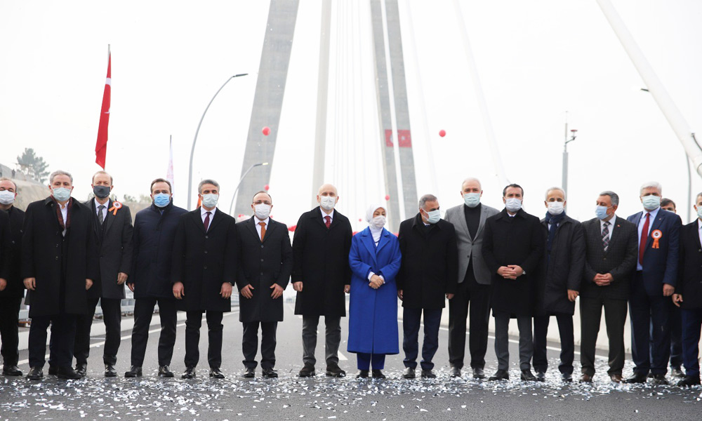 720 milyon lira maliyetli yeni Kömürhan Köprüsü açıldı!