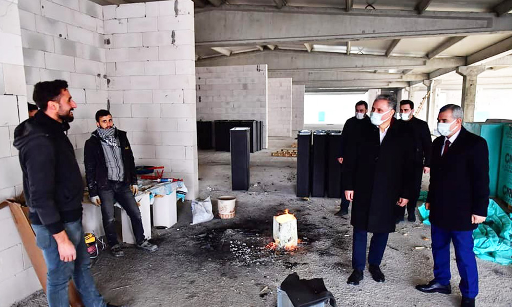 Çalışmaları yerinde incelediler