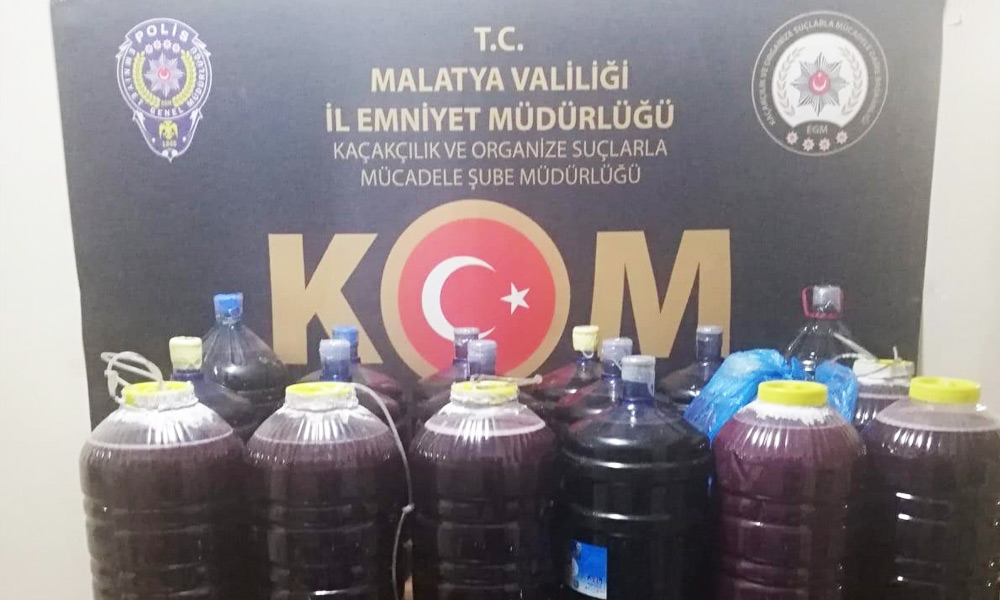 El yapımı şarap ele geçirildi