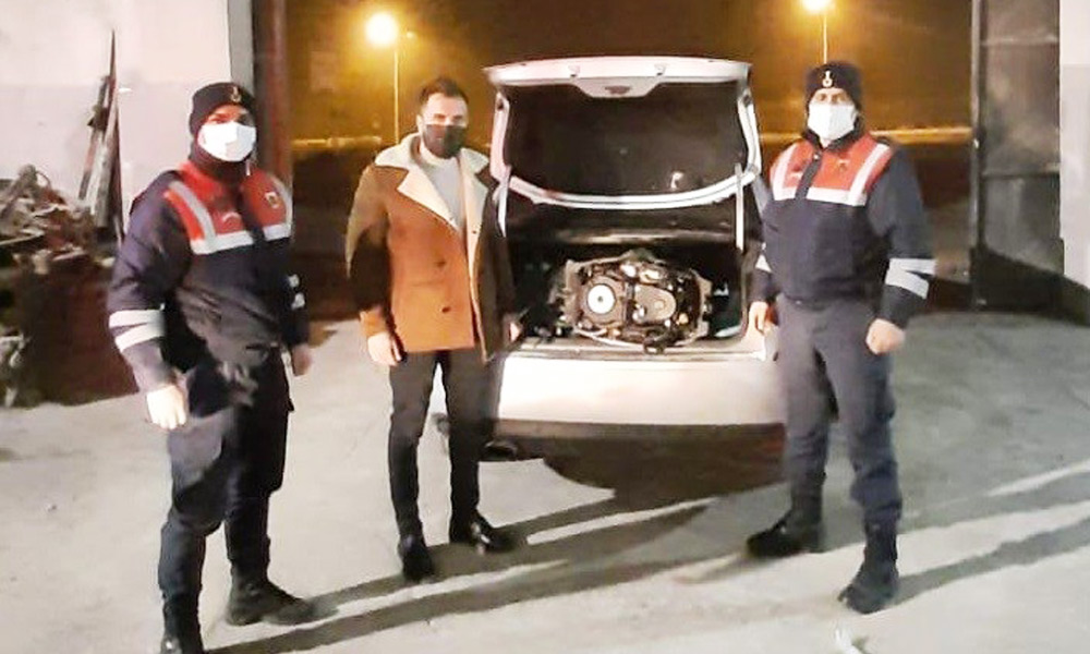 Malatya'da çalınan tekne motoru Elazığ'da bulundu