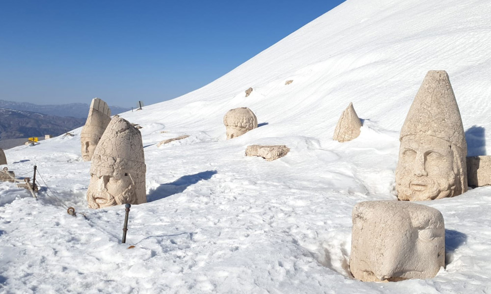 Nemrut Dağı kar altında!
