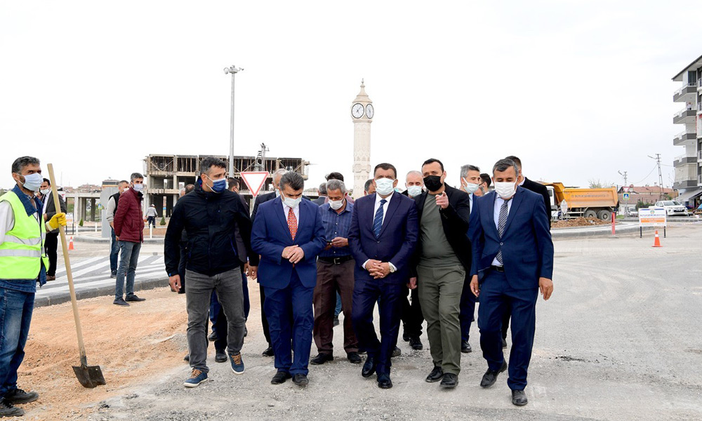 Çevre yolunun altına hizmet gitti!