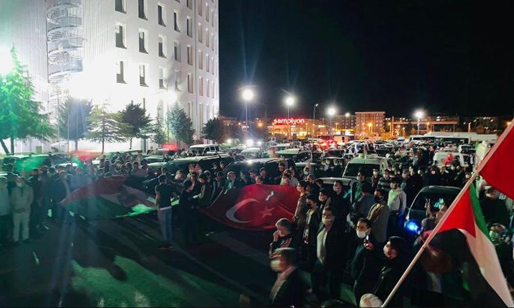 Malatyalılar, İsrail zulmüne sessiz kalmadı