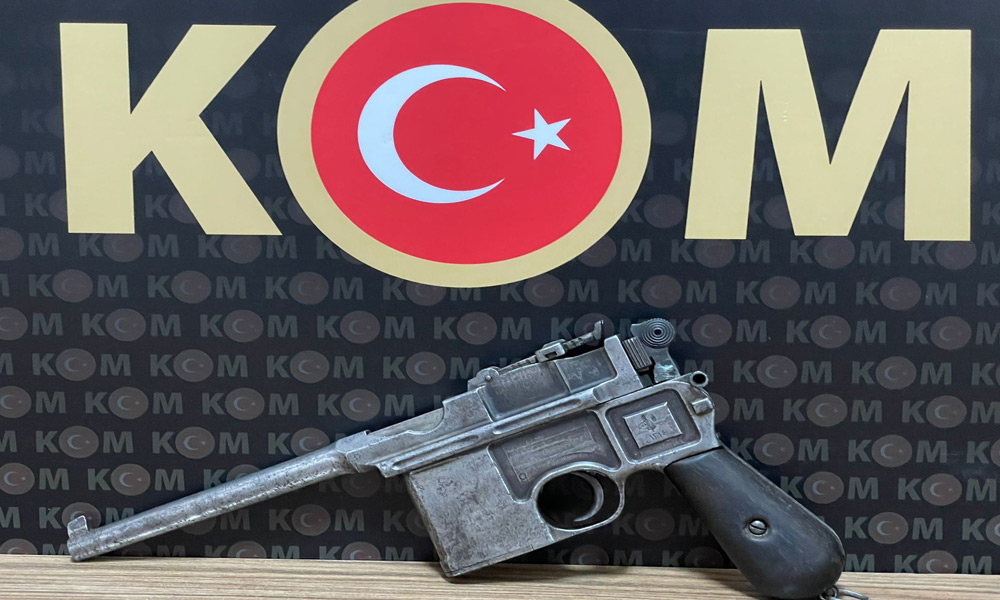 Tarihi tabanca ele geçirildi