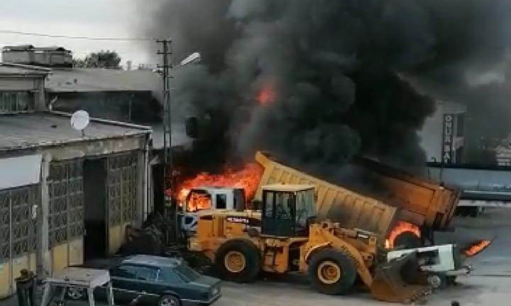 Kaynak atölyesinde feci patlama!