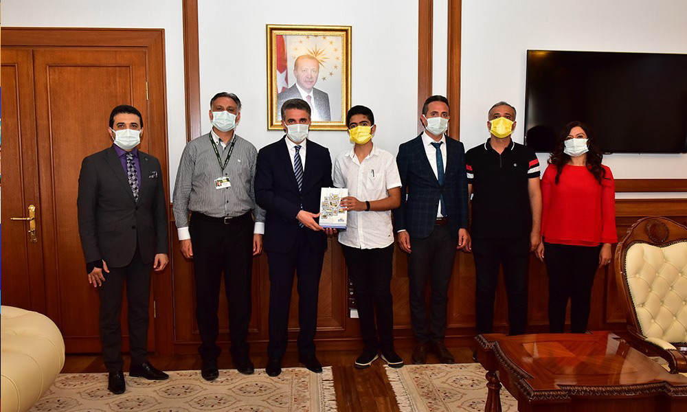 Baruş, LGS birincisini kabul etti